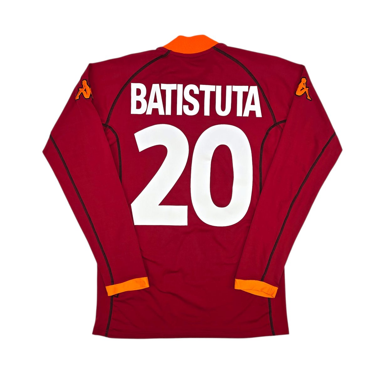 2001/02 Roma Home Football Shirt (XL) Kappa 20 Batistuta - Football Finery - FF303012
