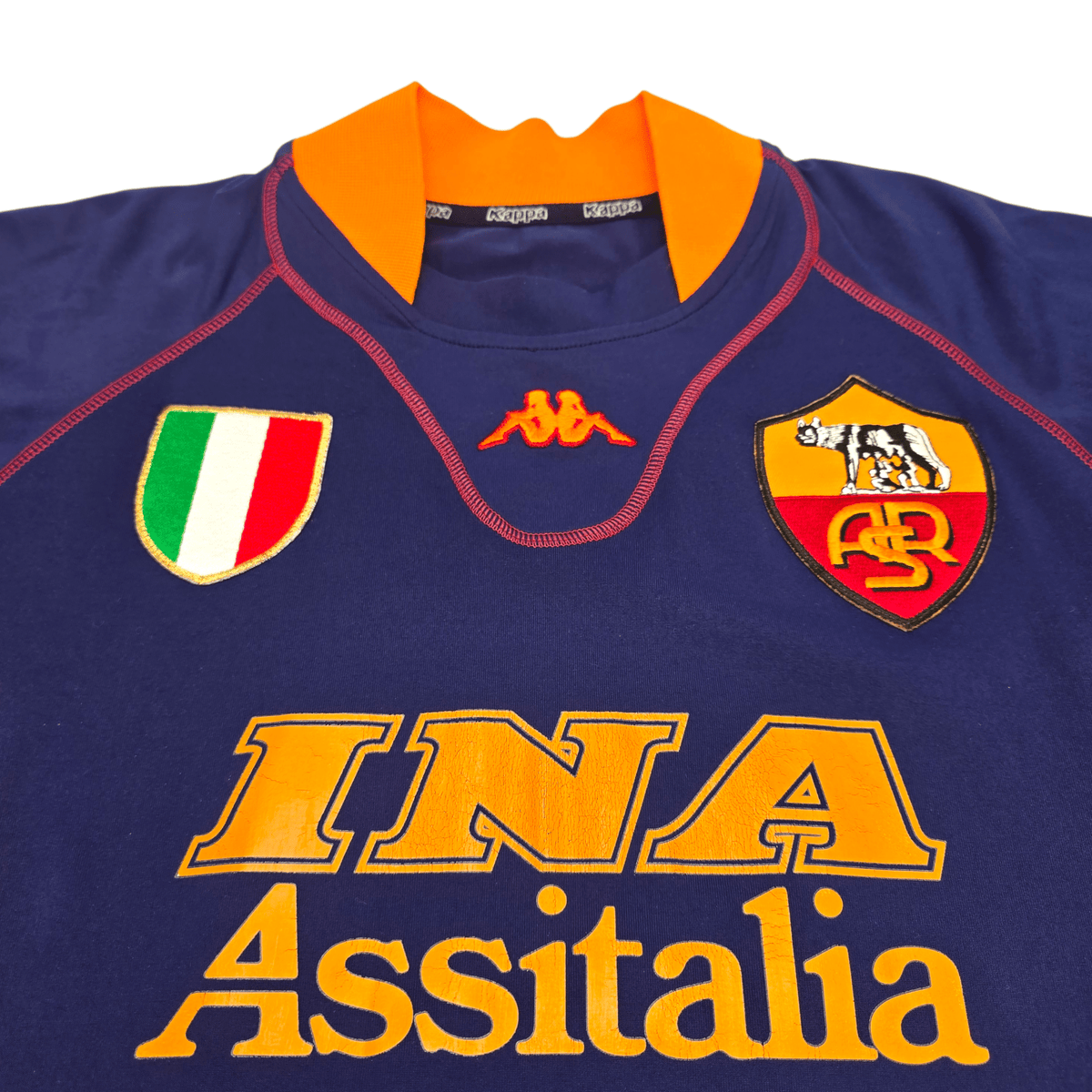 2001/02 Roma Third Football Shirt (2XL) Kappa 9 Montella - Football Finery - FF302639