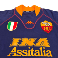 2001/02 Roma Third Football Shirt (2XL) Kappa 9 Montella - Football Finery - FF302639