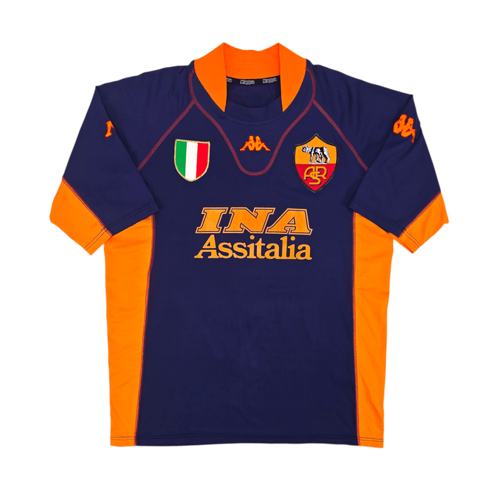 2001/02 Roma Third Football Shirt (2XL) Kappa 9 Montella - Football Finery - FF302639