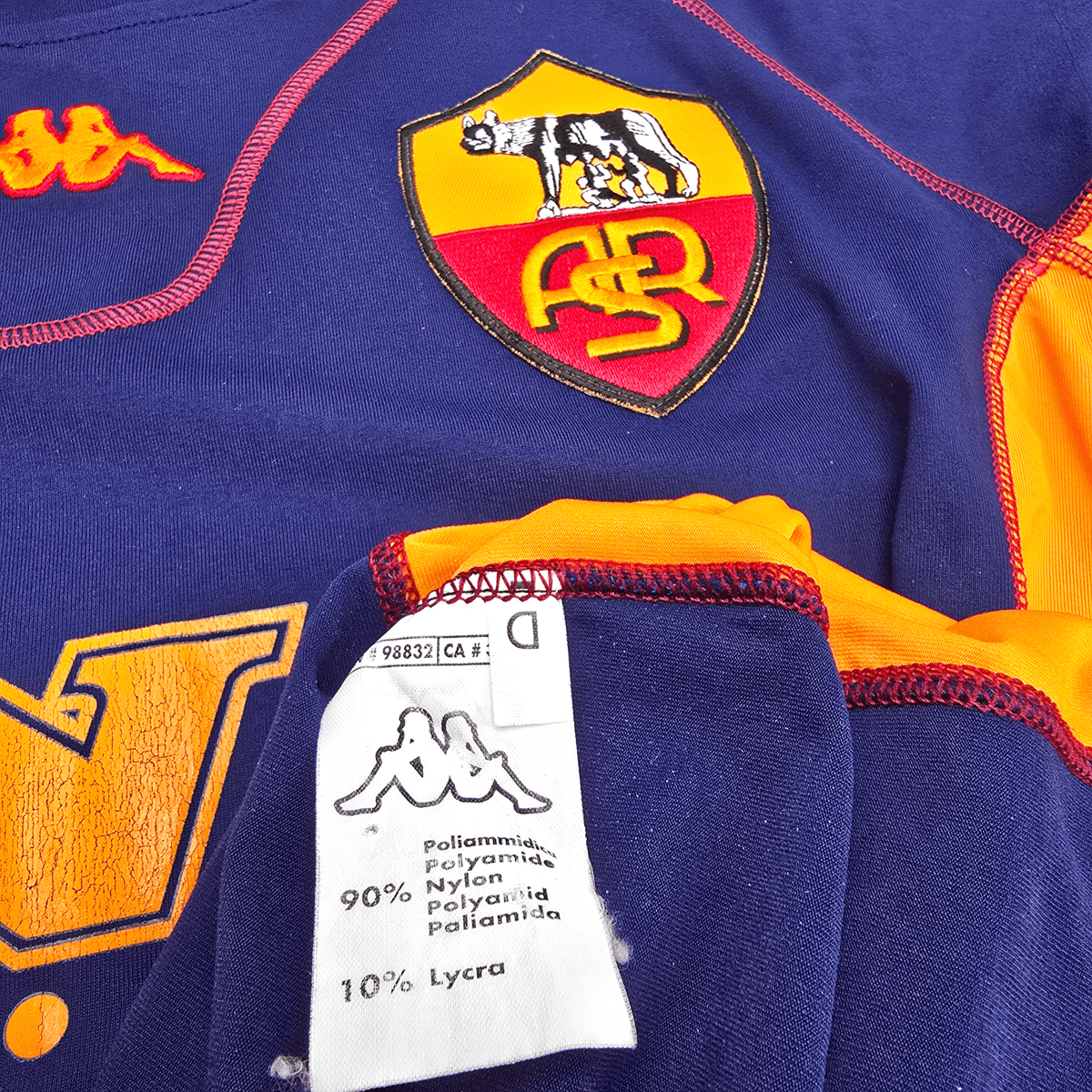 2001/02 Roma Third Football Shirt (2XL) Kappa 9 Montella - Football Finery - FF302639