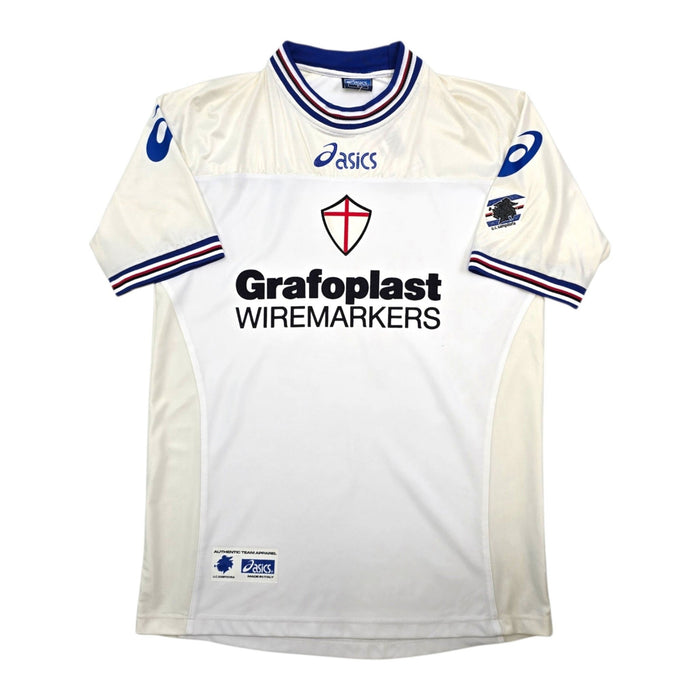 2001/02 Sampdoria Away Football Shirt (S) Asics - Football Finery - FF306877
