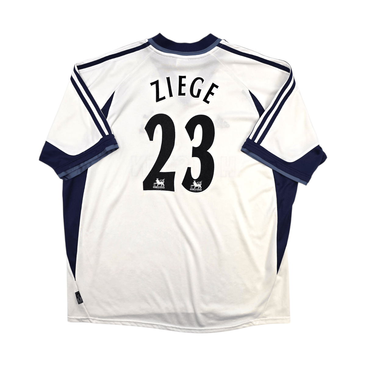 2001/02 Tottenham Hotspur Home Football Shirt (2XL) Adidas 23 Ziege - Football Finery - FF304871