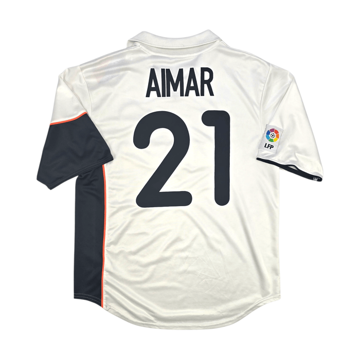 2001/02 Valencia Home Football Shirt (M) Nike 21 Aimar - Football Finery - FF302520