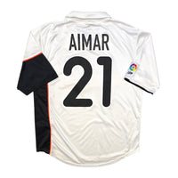 2001/02 Valencia Home Football Shirt (M) Nike 21 Aimar - Football Finery - FF305989