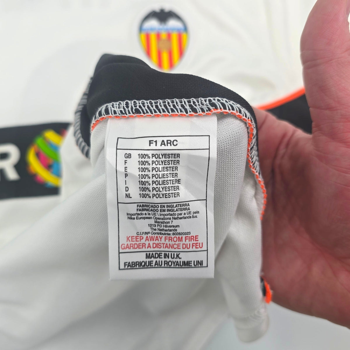 2001/02 Valencia Home Football Shirt (M) Nike 21 Aimar - Football Finery - FF305989