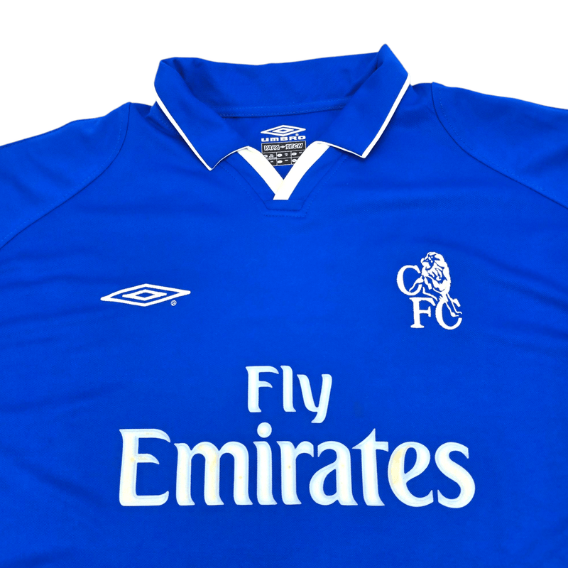2001/03 Chelsea Home Football Shirt (2XL) Umbro #17 Petit - Football Finery - FF300525
