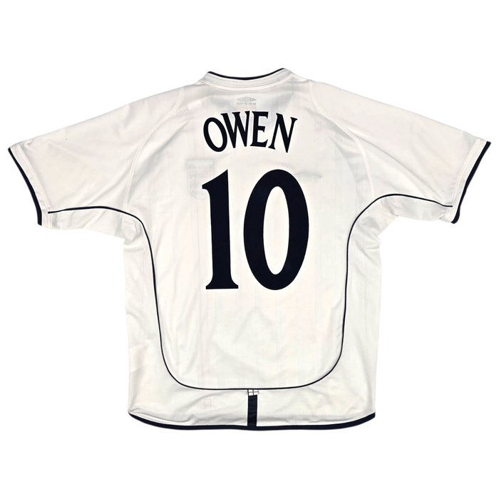 2001/03 England Home Football Shirt (L) Umbro 10 Owen - Football Finery - FF301917