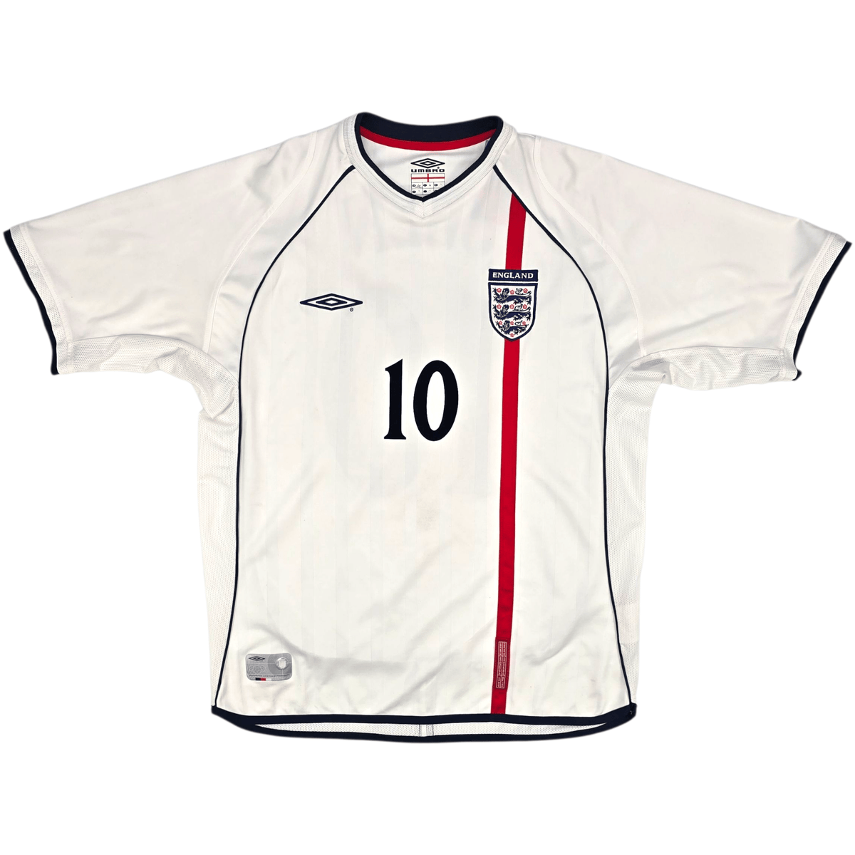 2001/03 England Home Football Shirt (L) Umbro 10 Owen - Football Finery - FF301917