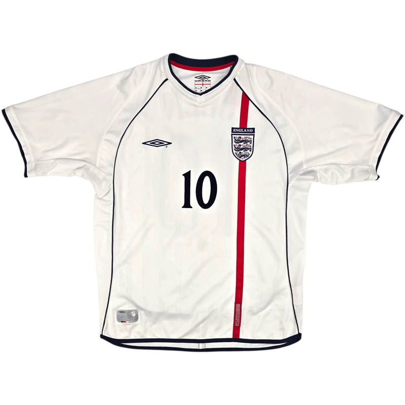 2001/03 England Home Football Shirt (L) Umbro 10 Owen - Football Finery - FF301917