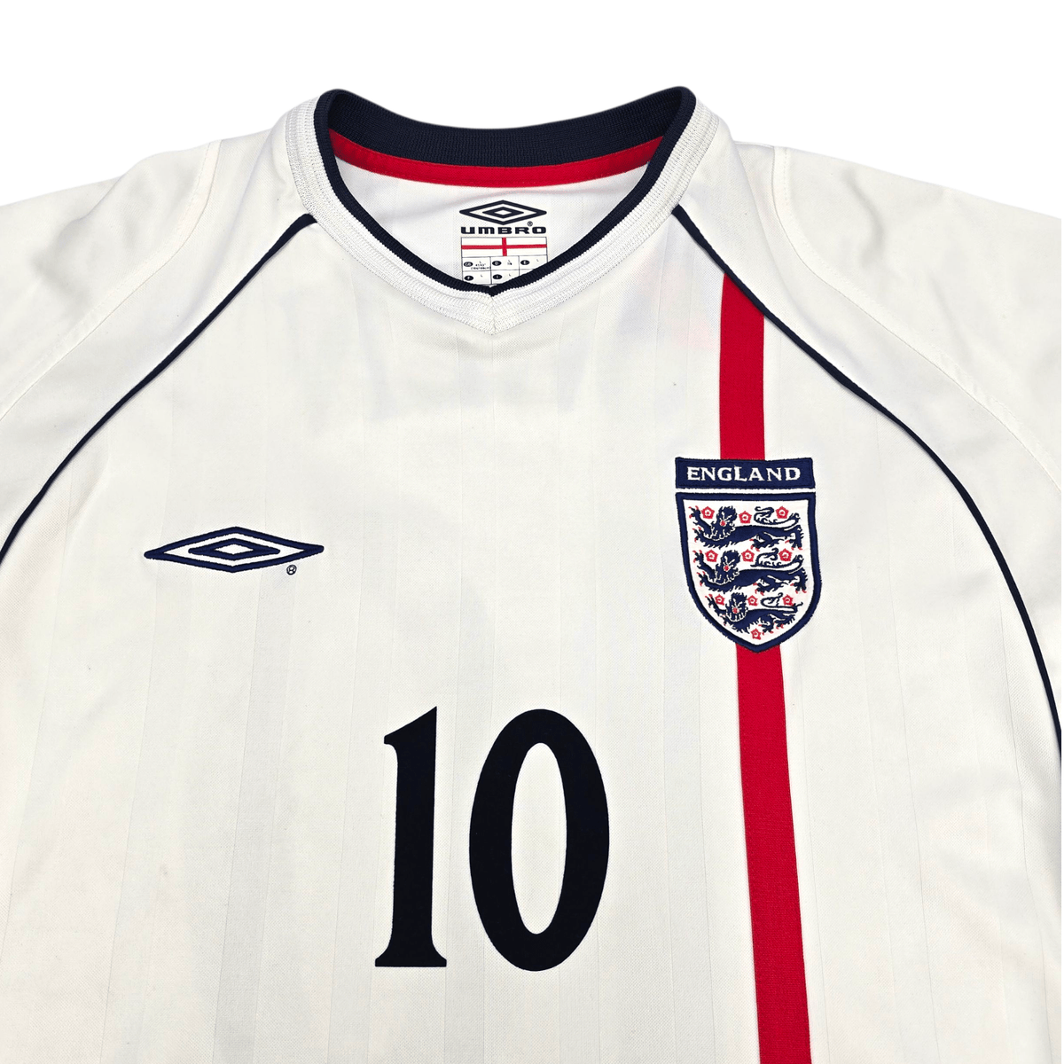 2001/03 England Home Football Shirt (L) Umbro 10 Owen - Football Finery - FF301917