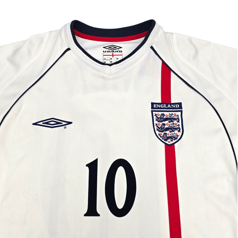 2001/03 England Home Football Shirt (L) Umbro 10 Owen - Football Finery - FF301917