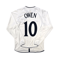 2001/03 England Home Football Shirt (M) Umbro 10 Owen - Football Finery - FF303491