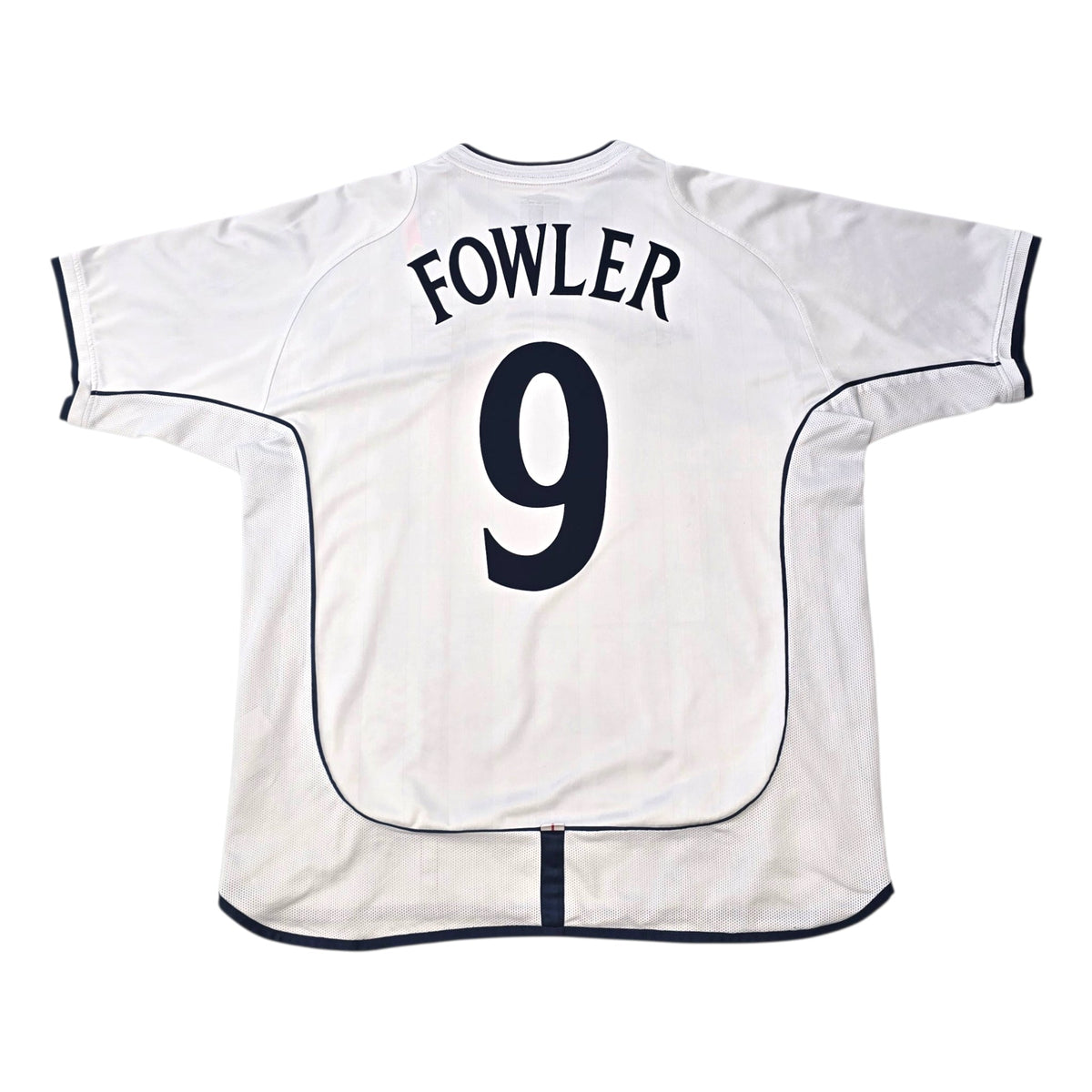 2001/03 England Home Football Shirt (XL) Umbro 9 Fowler - Football Finery - FF304210
