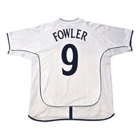 2001/03 England Home Football Shirt (XL) Umbro 9 Fowler - Football Finery - FF304210