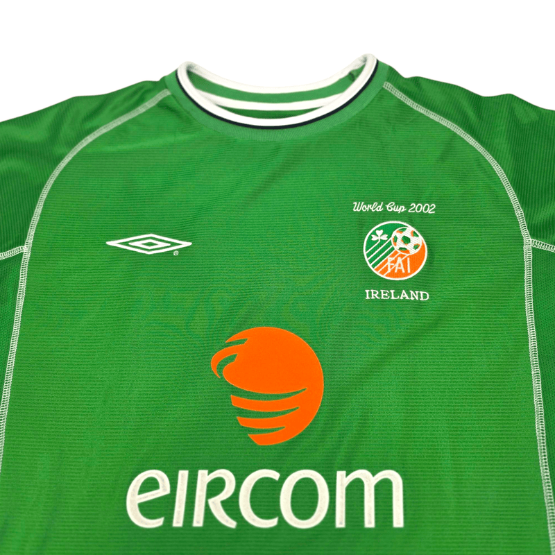 2001/03 Ireland Home Football Shirt (XL) Umbro 10 Keane - Football Finery - FF300878
