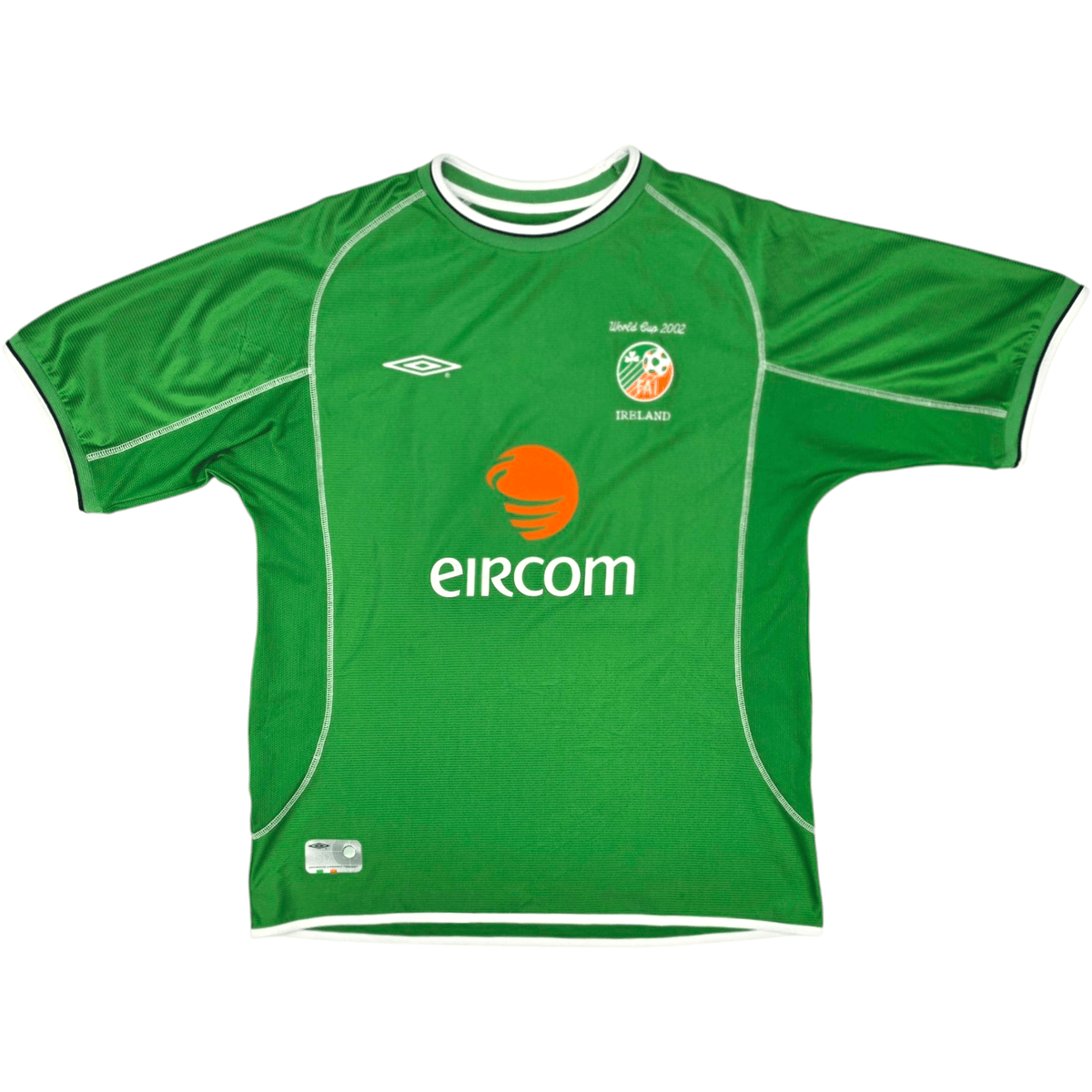 2001/03 Ireland Home Football Shirt (XL) Umbro 10 Keane - Football Finery - FF300878