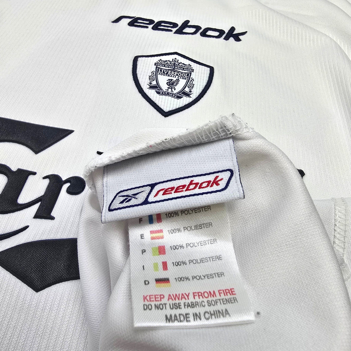 2001/03 Liverpool Away Football Shirt (M) Reebok 10 Owen - Football Finery - FF305453