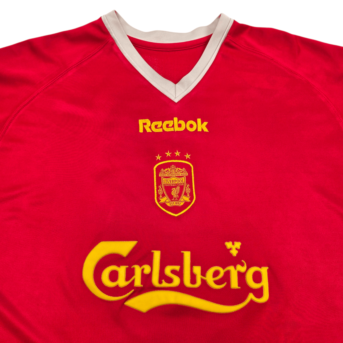 2001/03 Liverpool European Home Football Shirt (XL) Reebok 18 Riise - Football Finery - FF304203