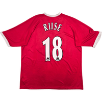 2001/03 Liverpool European Home Football Shirt (XL) Reebok 18 Riise - Football Finery - FF304203