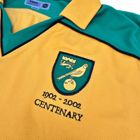 2001/03 Norwich City Home Football Shirt (XL) Xara (Centenary) - Football Finery - FF300683