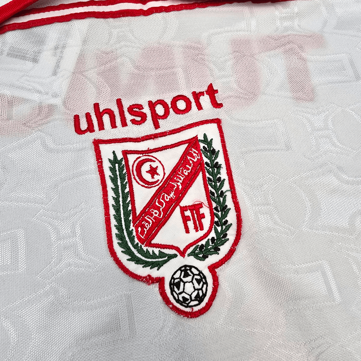 2001/03 Tunisia Home Football Shirt (L) Uhlsport - Football Finery - FF304494