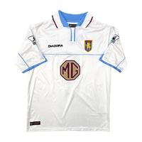 2002/03 Aston Villa Away Football Shirt (M) Diadora 17 Hendrie - Football Finery - FF307045