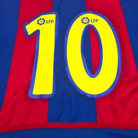 2002/03 Barcelona Home Football Shirt (L) Nike 10 Ronaldinho - Football Finery - FF302693