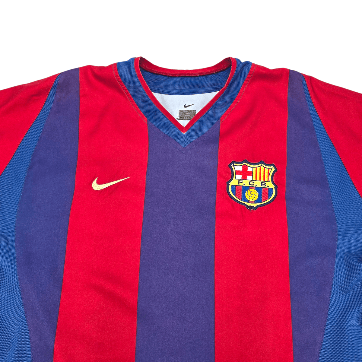 2002/03 Barcelona Home Football Shirt (L) Nike 9 Kluivert - Football Finery - FF302089
