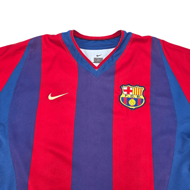 2002/03 Barcelona Home Football Shirt (L) Nike 9 Kluivert - Football Finery - FF302089