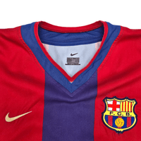 2002/03 Barcelona Home Football Shirt (L) Nike 9 Kluivert - Football Finery - FF302089
