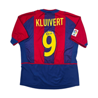 2002/03 Barcelona Home Football Shirt (L) Nike 9 Kluivert - Football Finery - FF303646