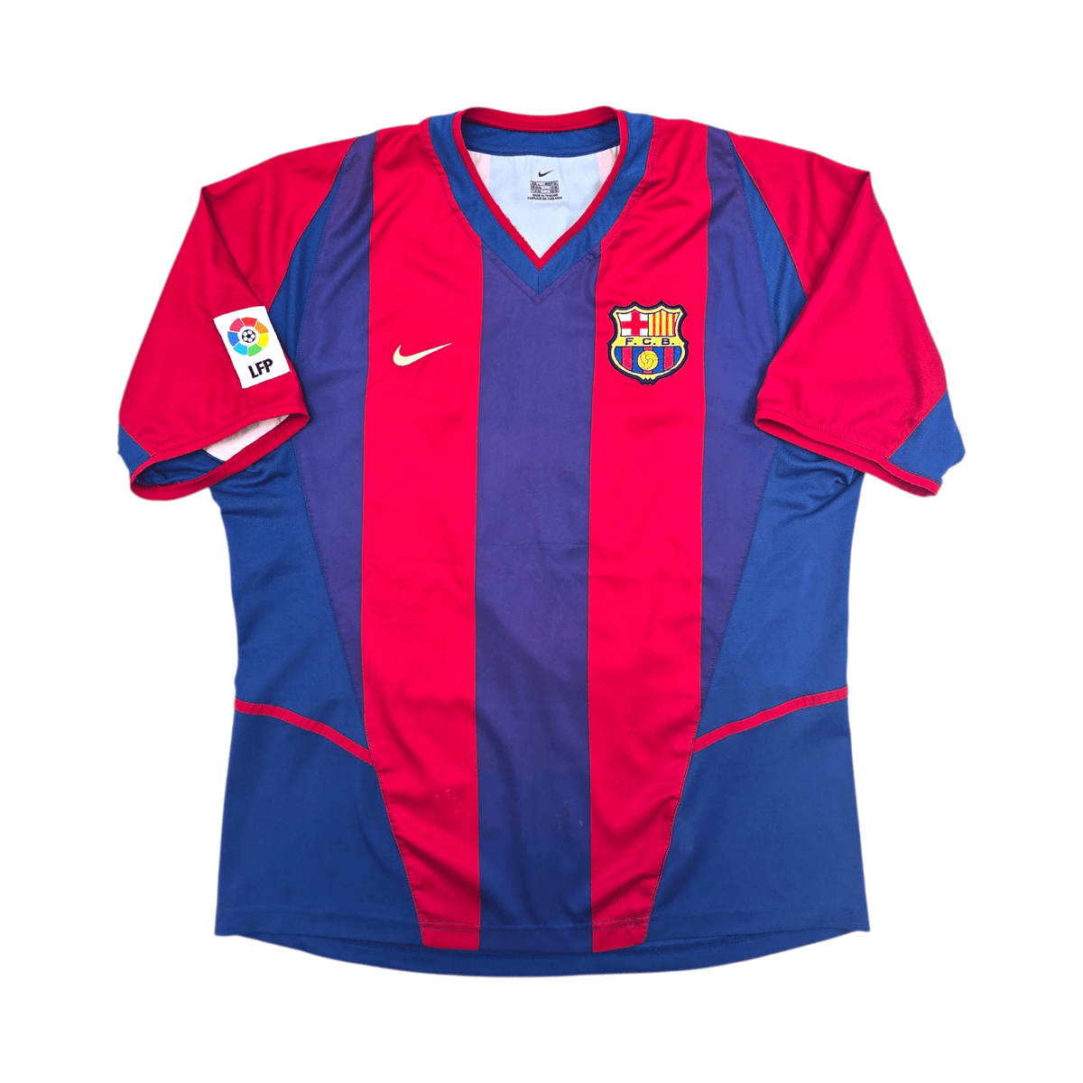 2002/03 Barcelona Home Football Shirt (L) Nike 9 Kluivert - Football Finery - FF303646