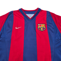 2002/03 Barcelona Home Football Shirt (M) Nike 9 Kluivert - Football Finery - FF303735