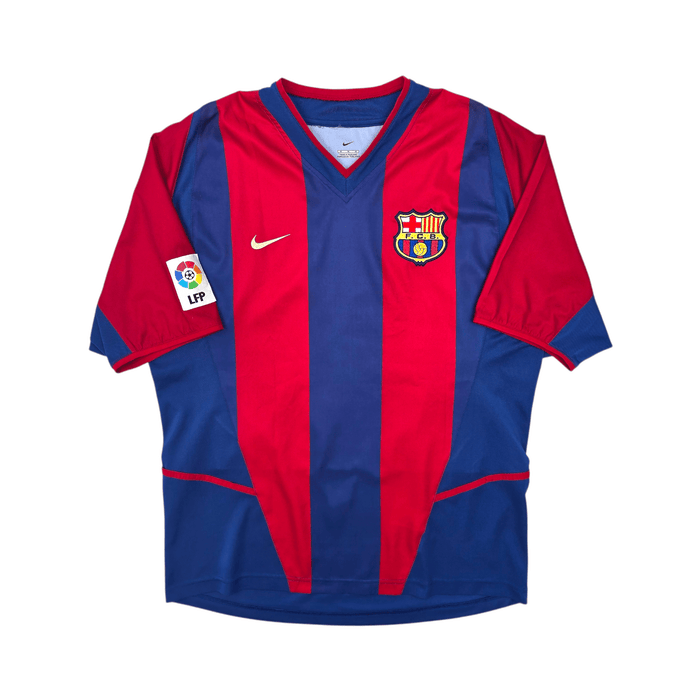 2002/03 Barcelona Home Football Shirt (M) Nike 9 Kluivert - Football Finery - FF303735