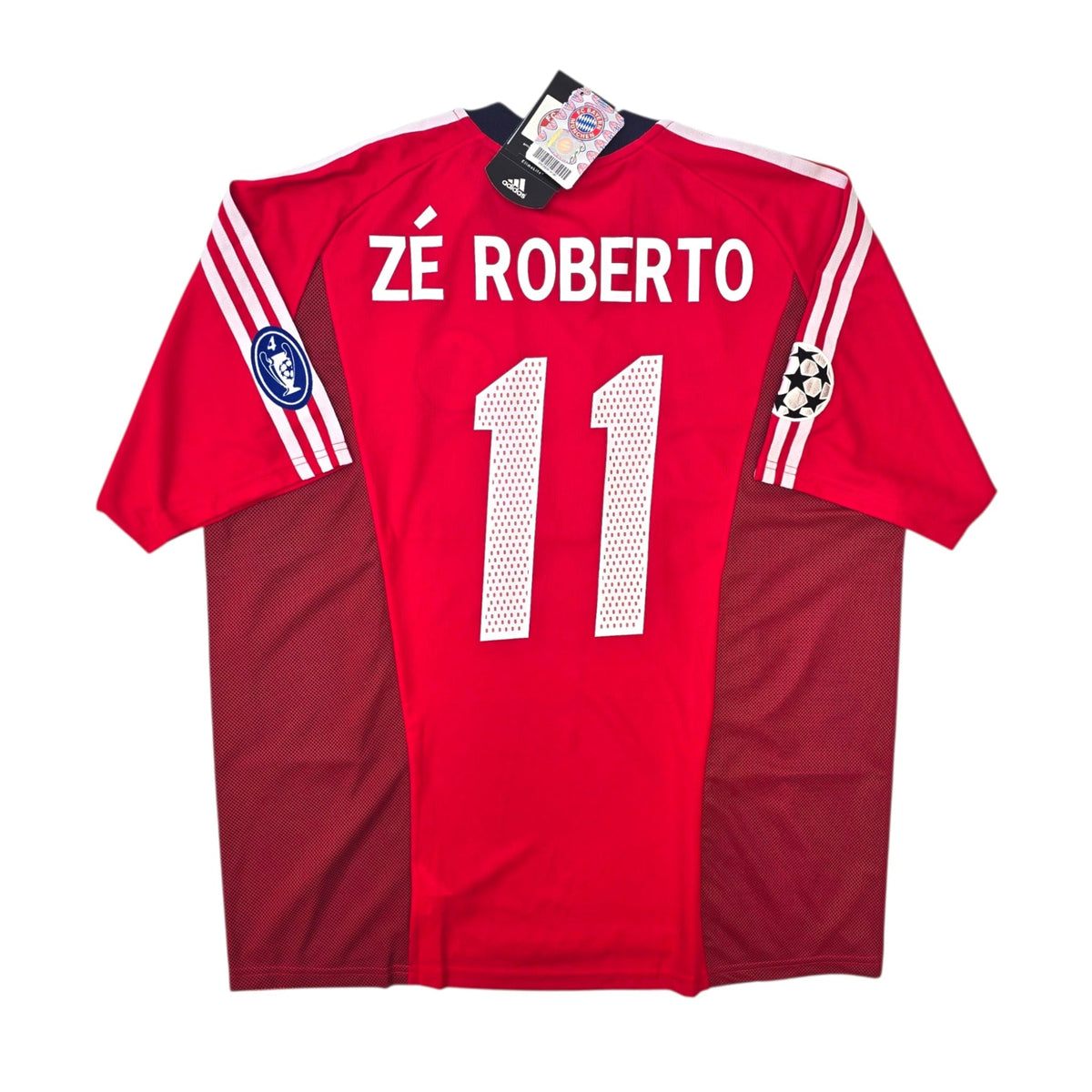 2002/03 Bayern Munich European Football Shirt (XL) Adidas 11 Ze Roberto (BNWTs) - Football Finery - FF304913