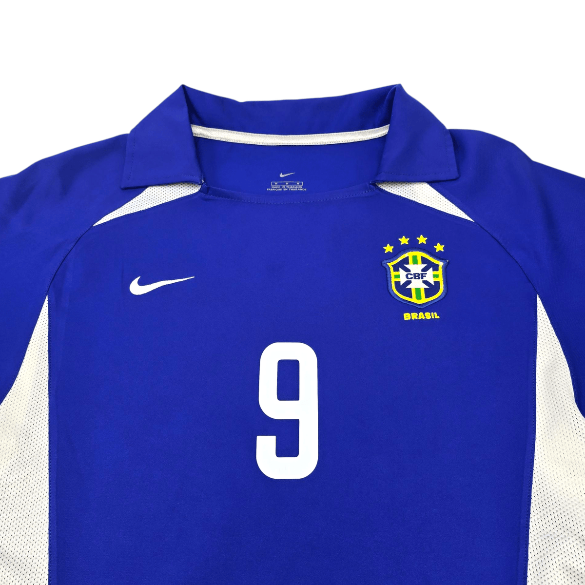 2002/03 Brazil Away Football Shirt (M) Nike 9 Ronaldo - Football Finery - FF301153