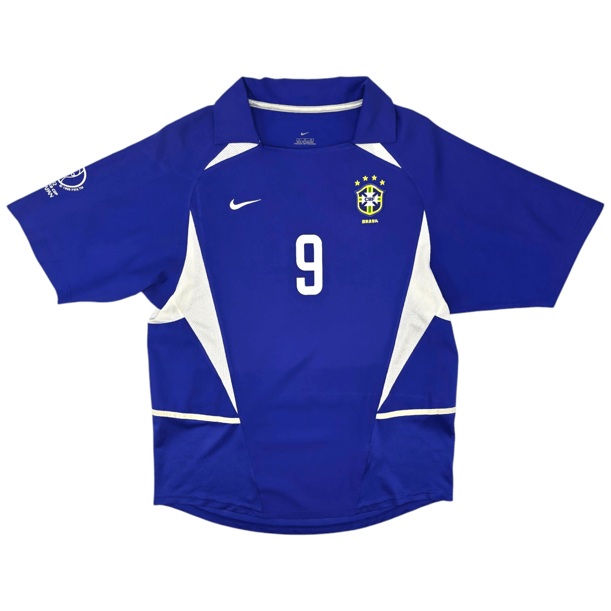 2002/03 Brazil Away Football Shirt (M) Nike 9 Ronaldo - Football Finery - FF301153