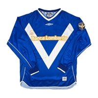 2002/03 Brescia Home Football Shirt (L) Umbro 10 Baggio - Football Finery - FF301239