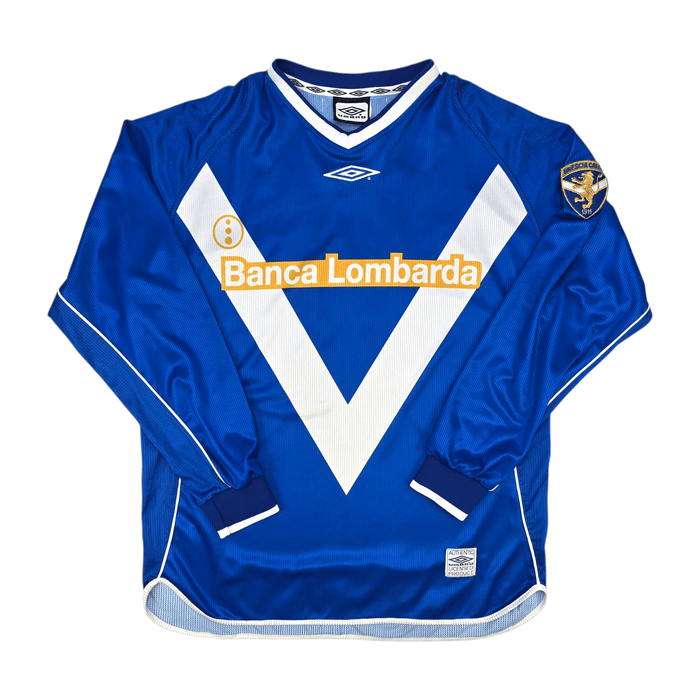 2002/03 Brescia Home Football Shirt (L) Umbro 10 Baggio - Football Finery - FF301239