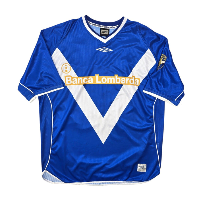 2002/03 Brescia Home Football Shirt (XL) Umbro 10 Baggio - Football Finery - FF307132