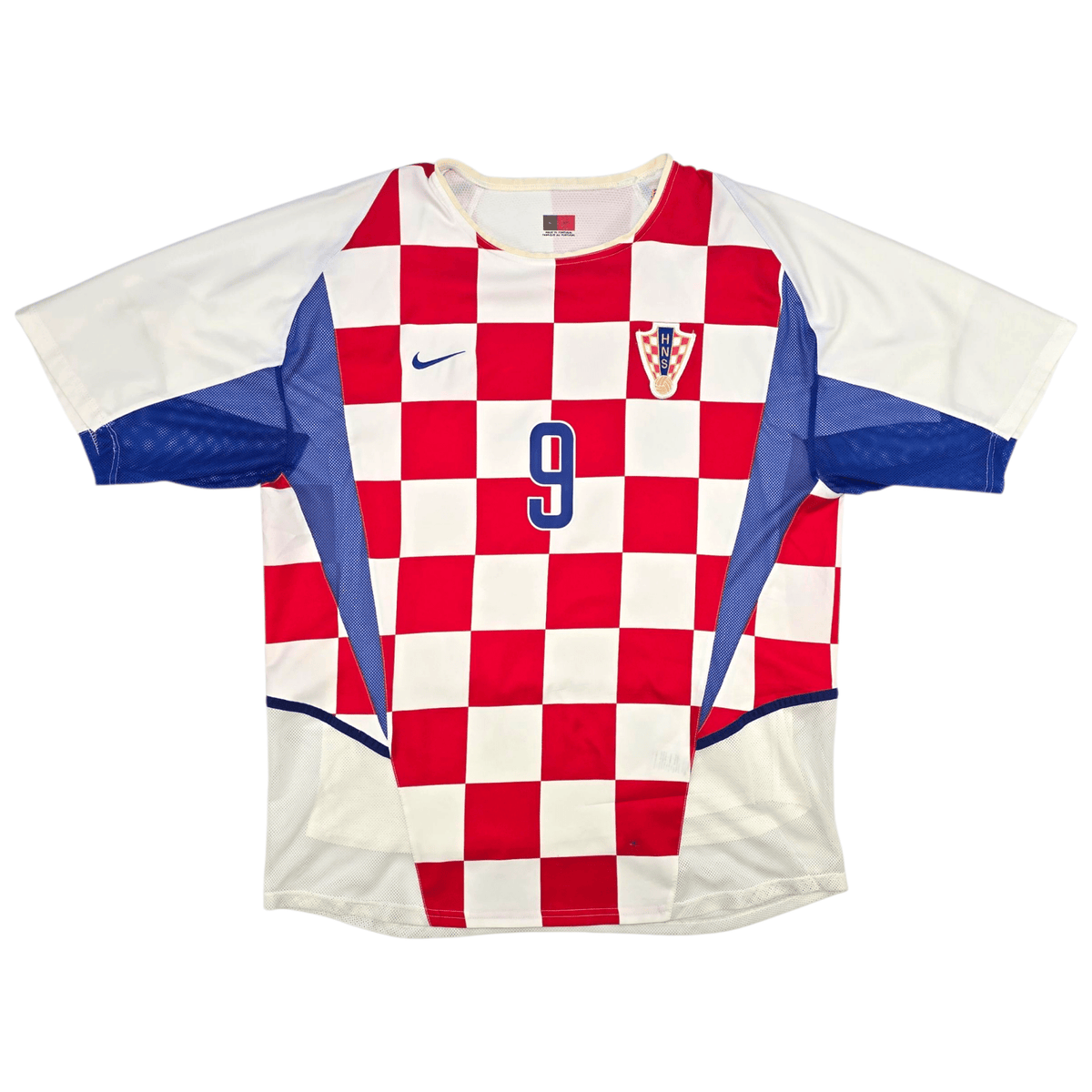 2002/03 Croatia Home Football Shirt (L) Nike 9 Suker (Player Version) - Football Finery - FF302865