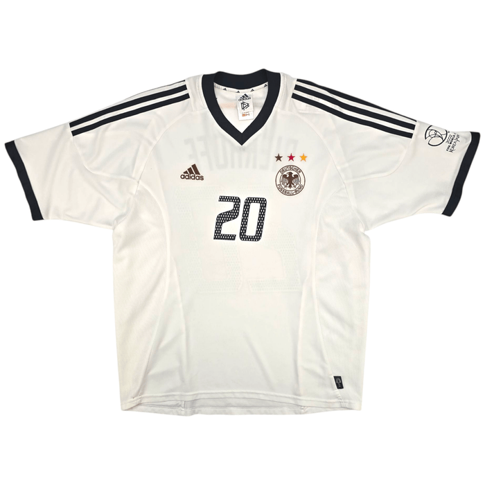 2002/03 Germany Home Football Shirt (L) Adidas #20 Bierhoff - Football Finery - FF301141