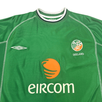 2002/03 Ireland Home Football Shirt (L) Umbro - Football Finery - FF303545