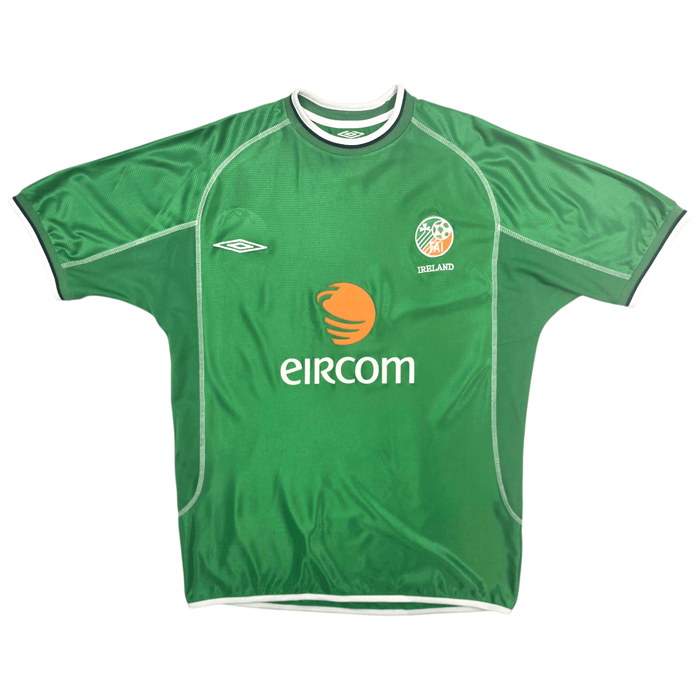 2002/03 Ireland Home Football Shirt (L) Umbro - Football Finery - FF303545
