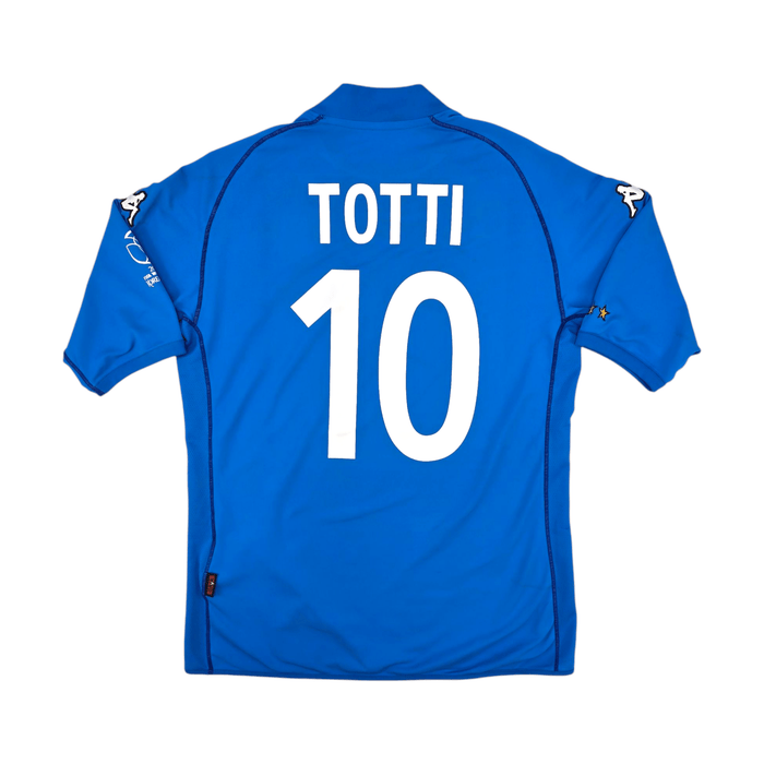 2002/03 Italy Home Football Shirt (L) Kappa #10 Totti - Football Finery - FF301146