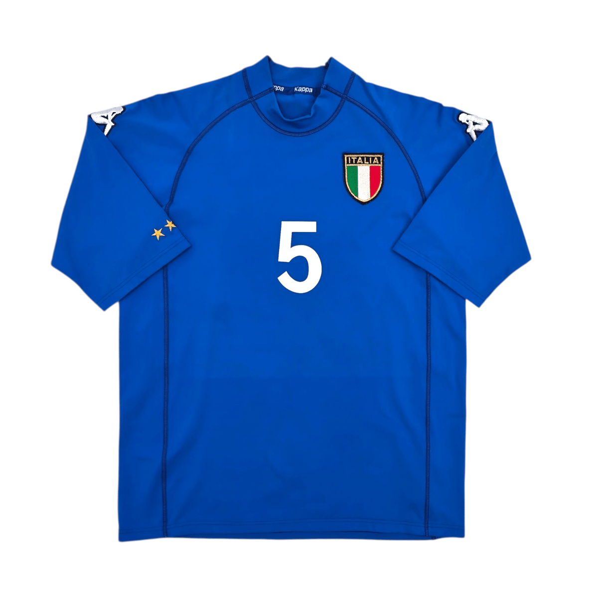 2002/03 Italy Home Football Shirt (L) Kappa 5 Cannavaro - Football Finery - FF304462