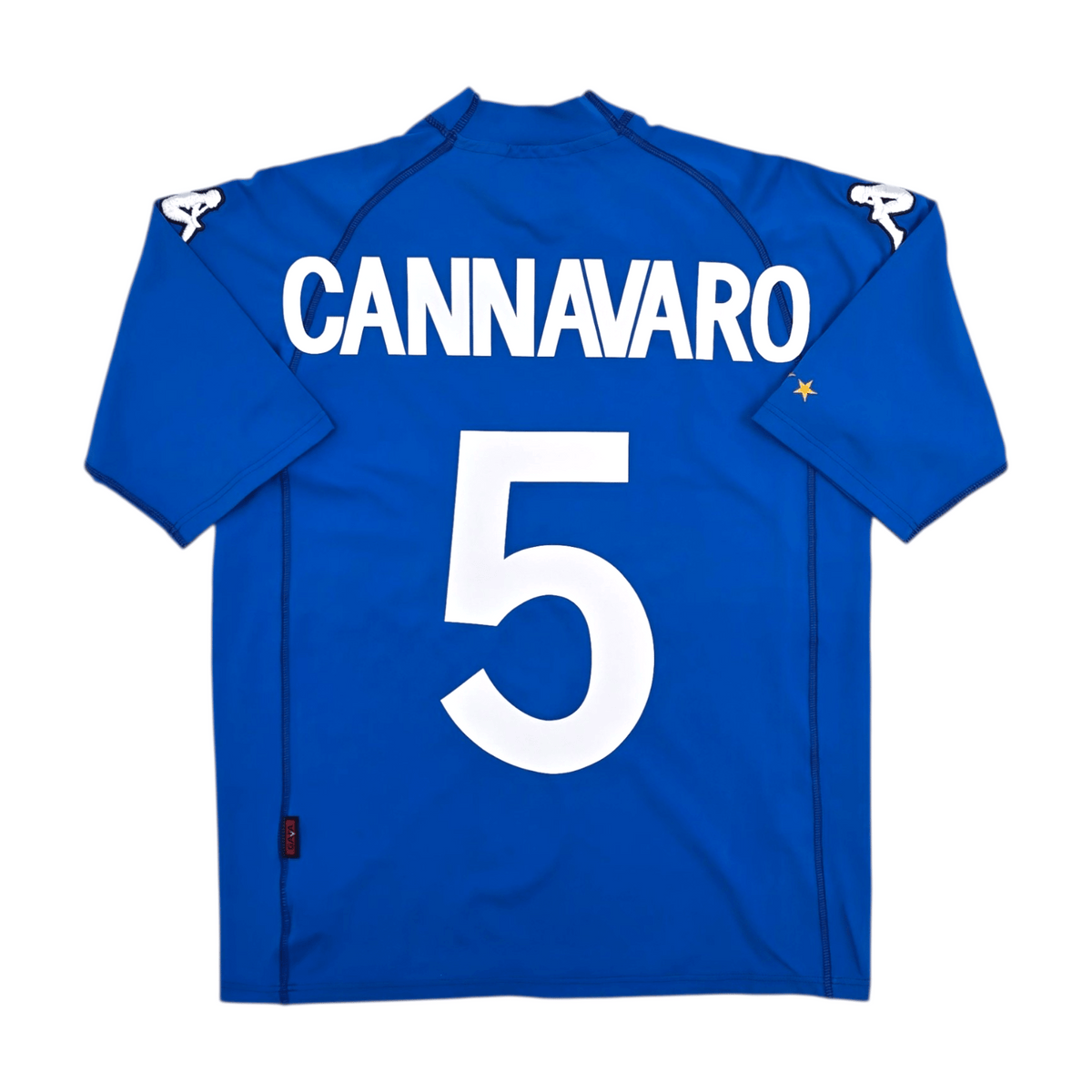 2002/03 Italy Home Football Shirt (L) Kappa 5 Cannavaro - Football Finery - FF304462