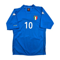 2002/03 Italy Home Football Shirt (XL) Kappa 10 Totti - Football Finery - FF305347