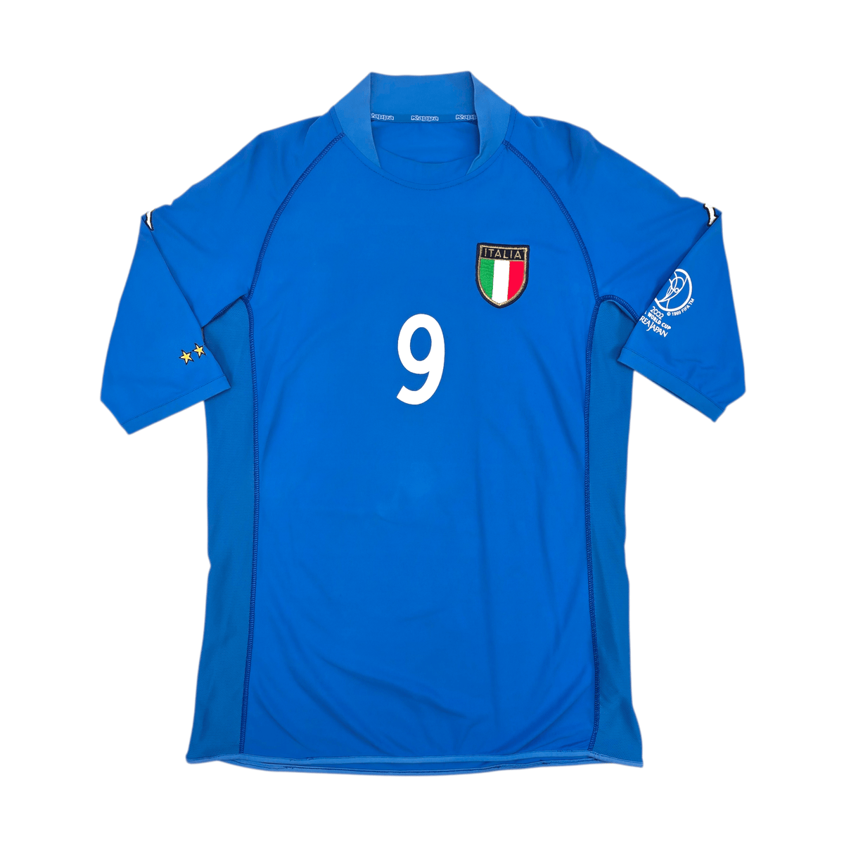 2002/03 Italy Home Football Shirt (XL) Kappa 9 Inzaghi - Football Finery - FF301690